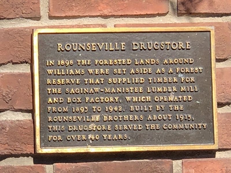 Rounseville Drugstore Marker image. Click for full size.