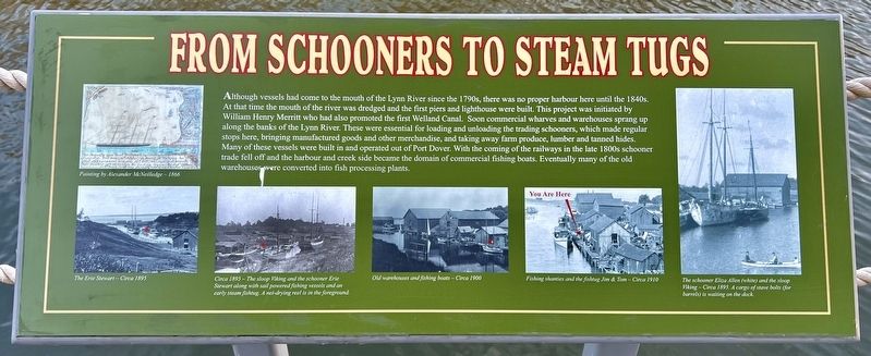 From Schooners to Stem Tugs Marker image. Click for full size.