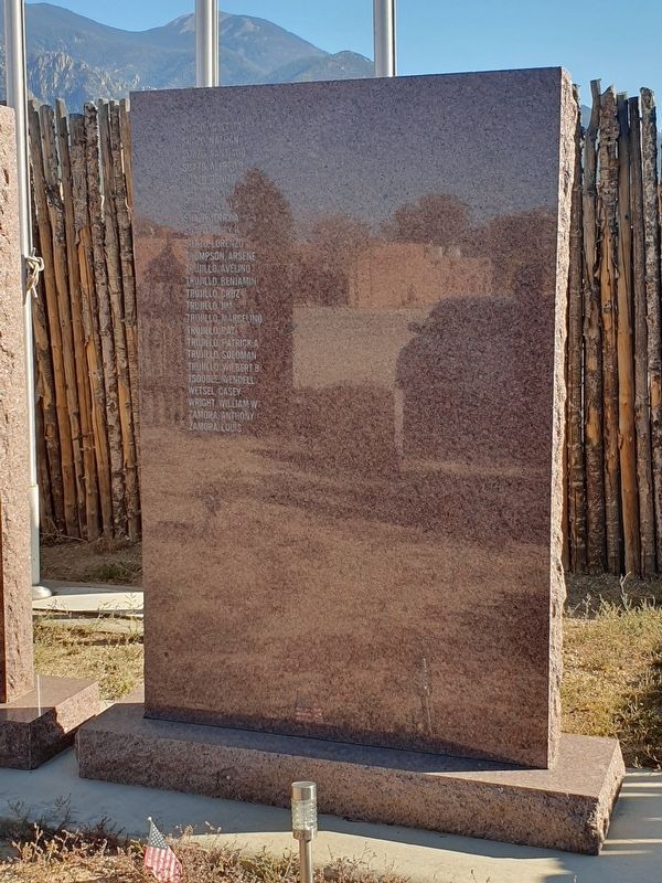 Taos Pueblo Veterans Memorial. Click for full size. Taos Pueblo Veterans Memorial image. Click for full size.