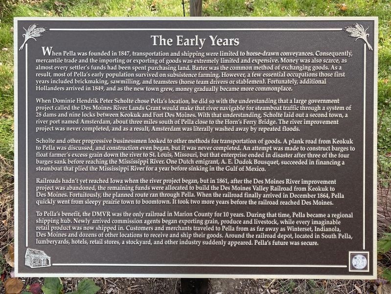 The Early Years Marker. Click for full size. The Early Years Marker image. Click for full size.