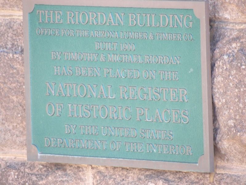 The Riordan Building Marker image. Click for full size.