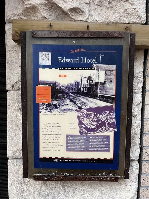 Edward Hotel Marker image. Click for full size.