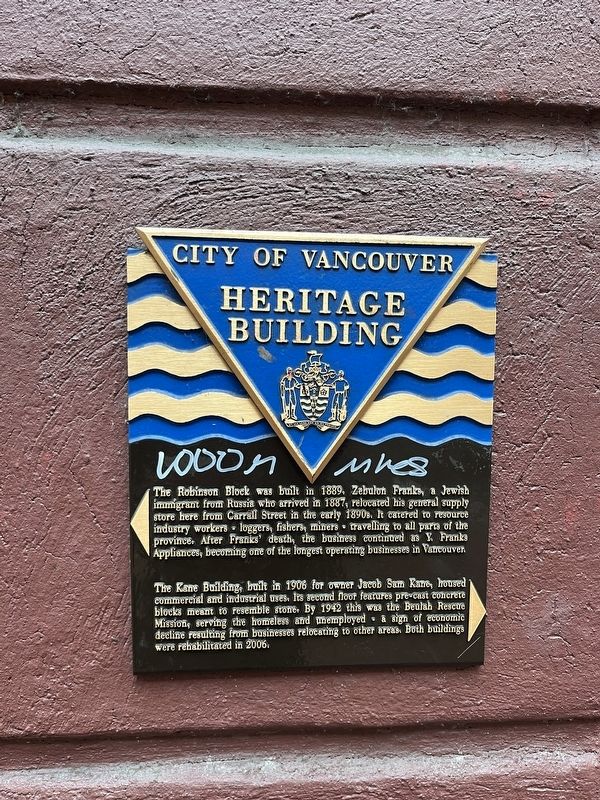 Robinson Block / Rene Building Marker image. Click for full size.