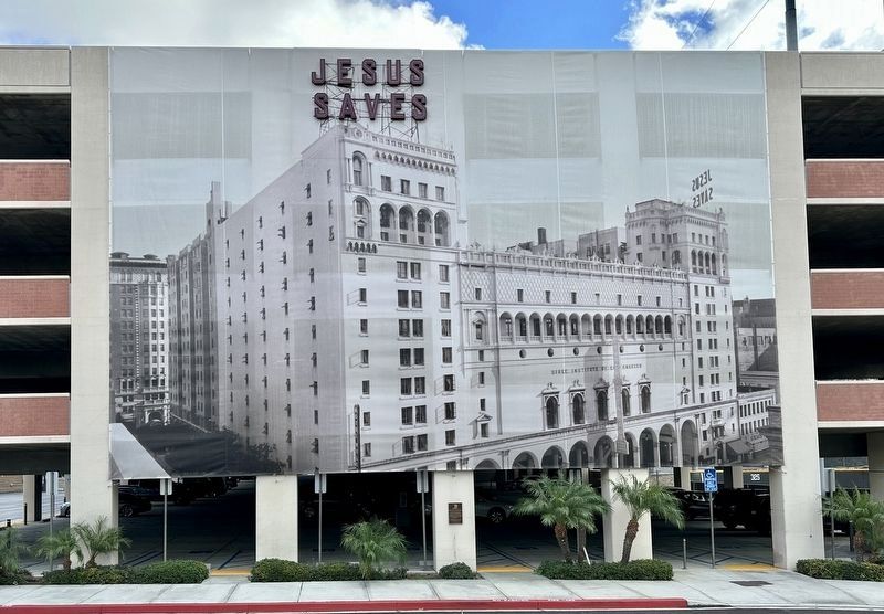 “Jesus Saves” Historic Replica Marker - wide view, day. Click for full size. “Jesus Saves” Historic Replica Marker - wide view, day image. Click for full size.