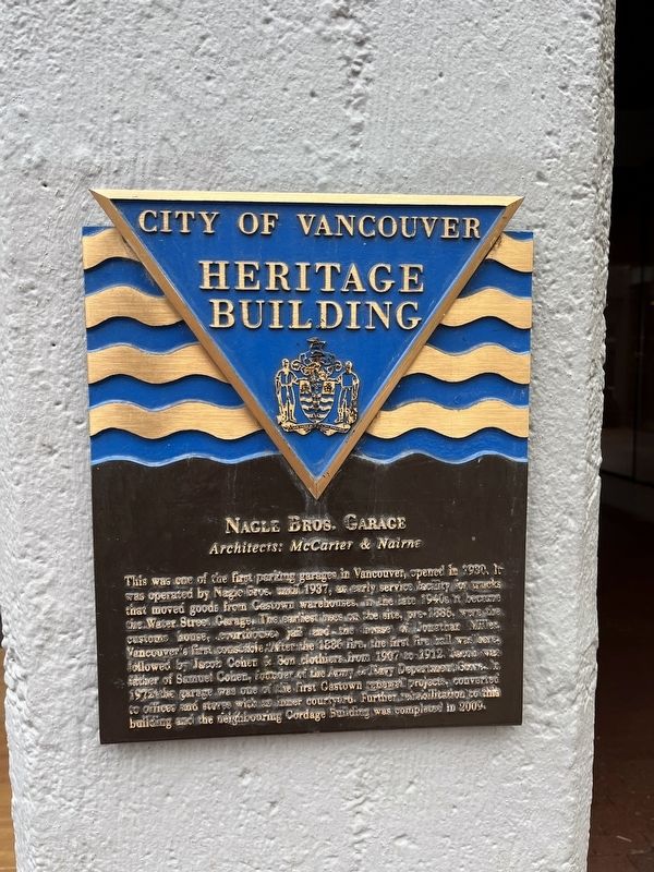 Nagle Bros. Garage Marker image. Click for full size.