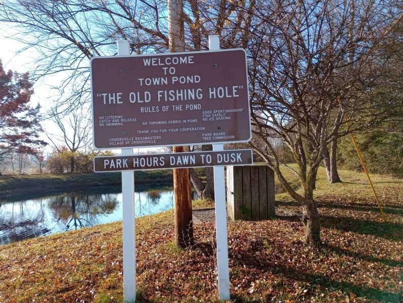 "The Old Fishing Hole" Signage image. Click for full size.