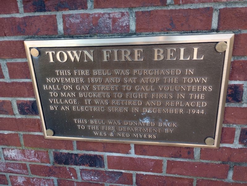 Town Fire Bell Marker. Click for full size. Town Fire Bell Marker image. Click for full size.