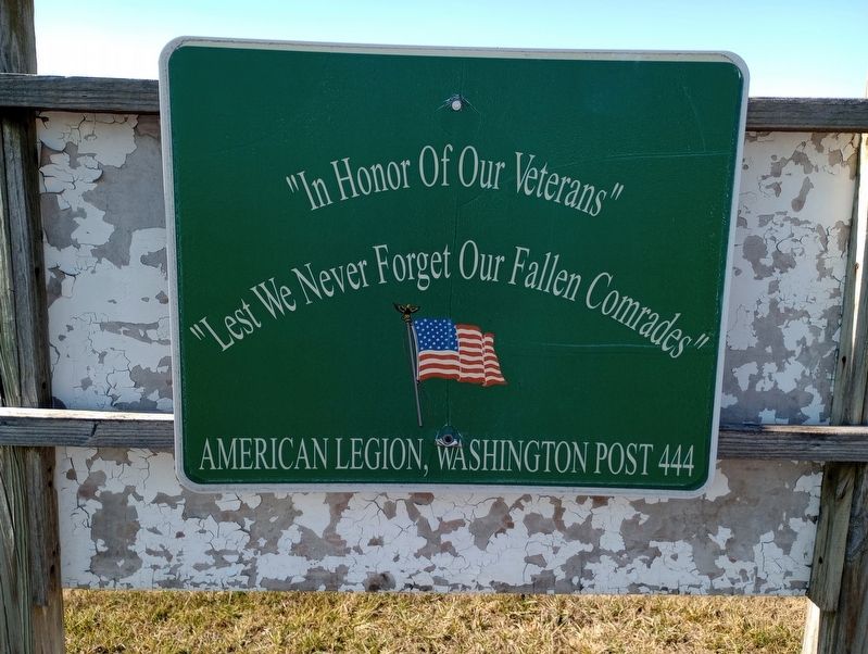 In Honor Of Our Veterans Marker image. Click for full size.