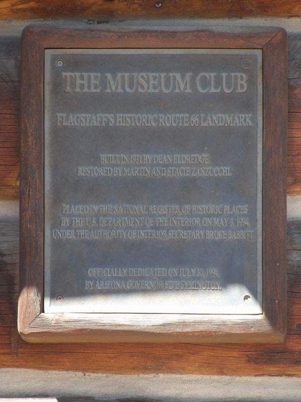 The Museum Club Marker image. Click for full size.
