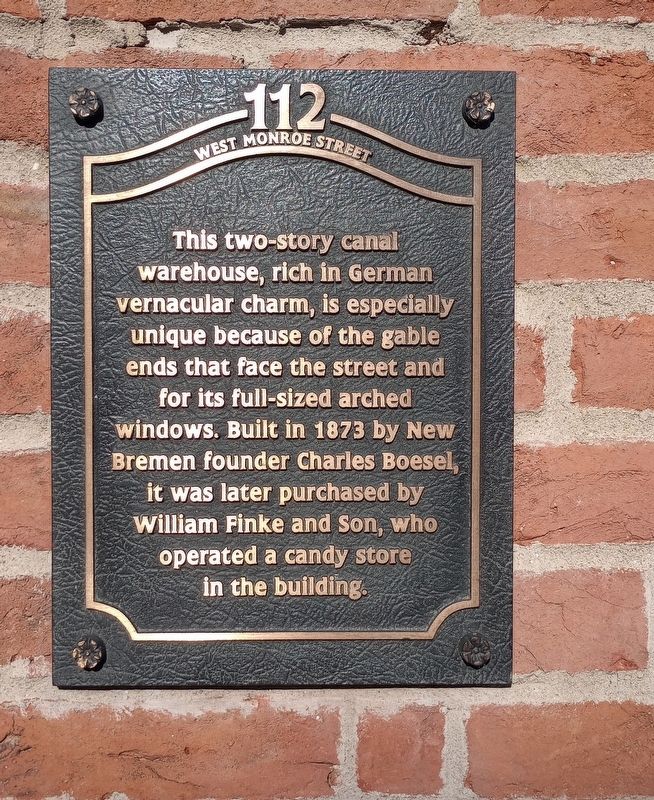 112 West Monroe Street Marker image. Click for full size.