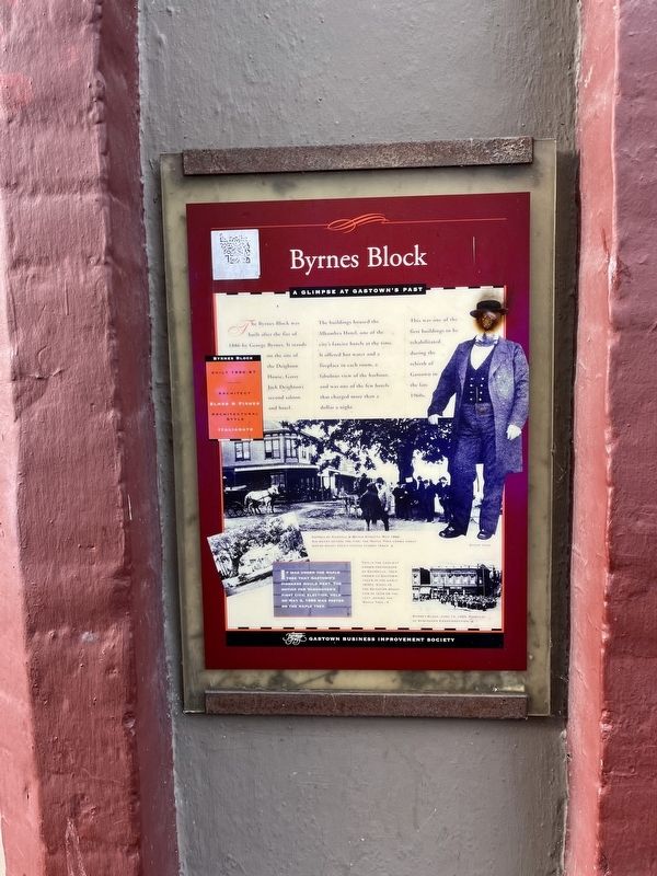 Byrnes Block Marker image. Click for full size.