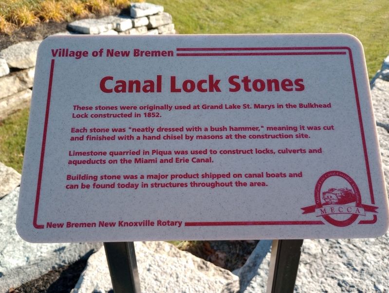 Canal Lock Stones Marker image. Click for full size.