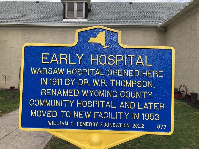 Early Hospital Marker image. Click for full size.