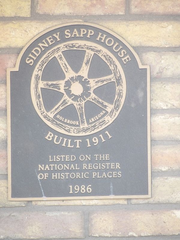 Sidney Sapp House Marker image. Click for full size.