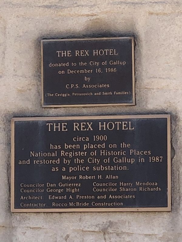 The Rex Hotel Marker image. Click for full size.