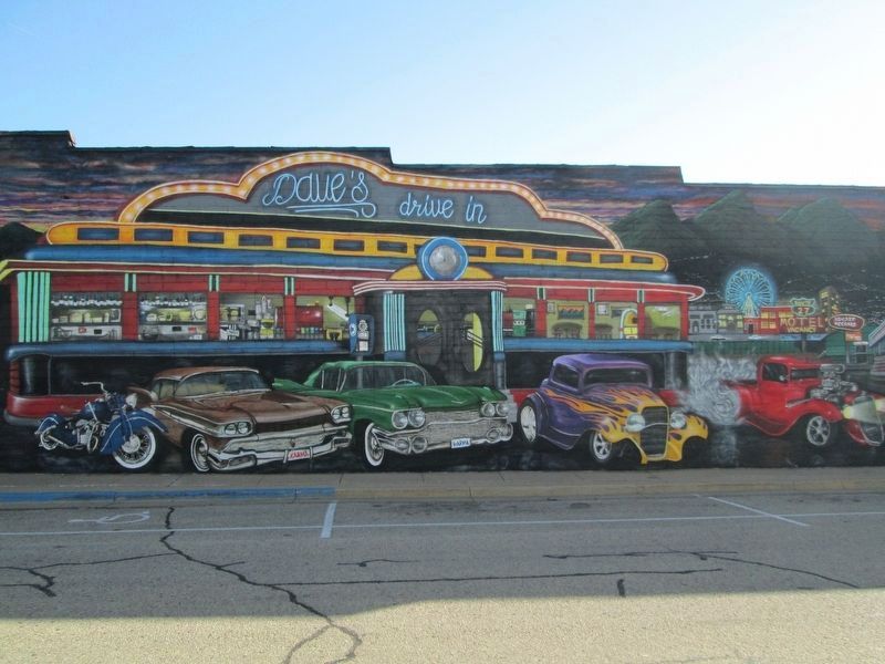 Mural now in place of Arnold Jacobson Farm Marker image. Click for full size.