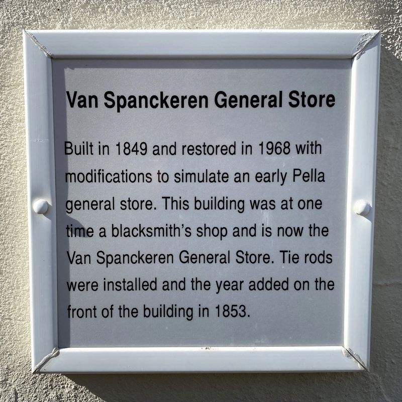 Van Spanckeren General Store Marker image. Click for full size.