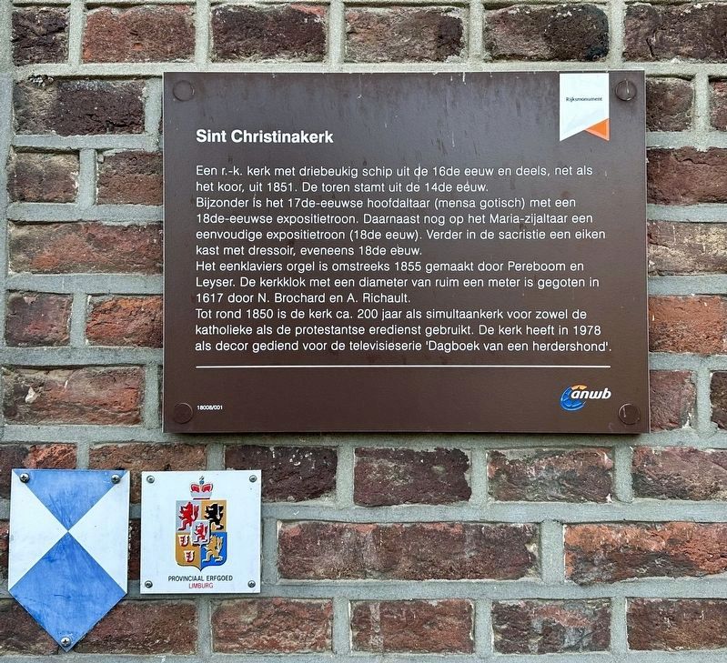 Sint Christinakerk / Saint Christina Church Marker image. Click for full size.