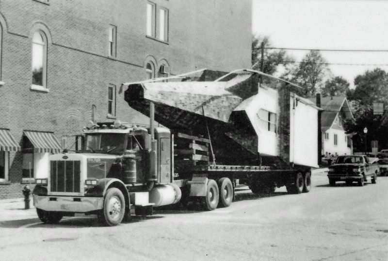 Moving the Dismantled Church. Click for full size. Moving the Dismantled Church image. Click for full size.