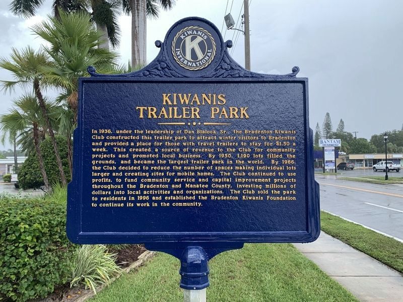 Kiwanis Trailer Park side of Marker image. Click for full size.