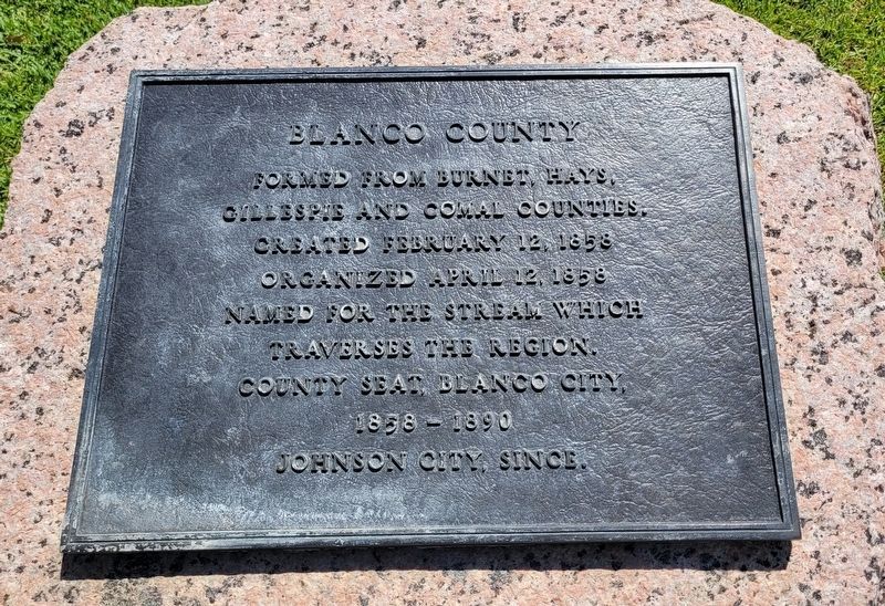 Blanco County Marker image. Click for full size.