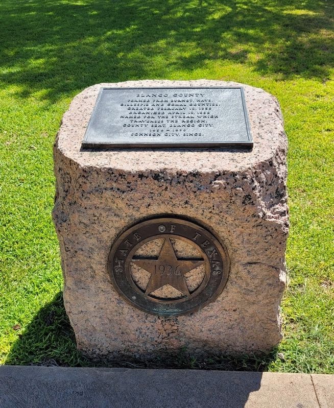 Blanco County Marker image. Click for full size.