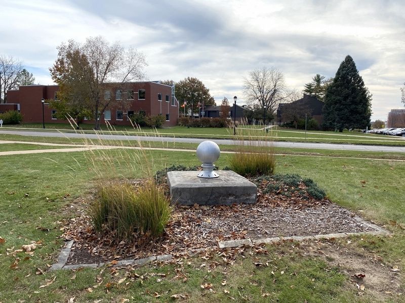 The First Steel Water Tower in Pella Marker image. Click for full size.