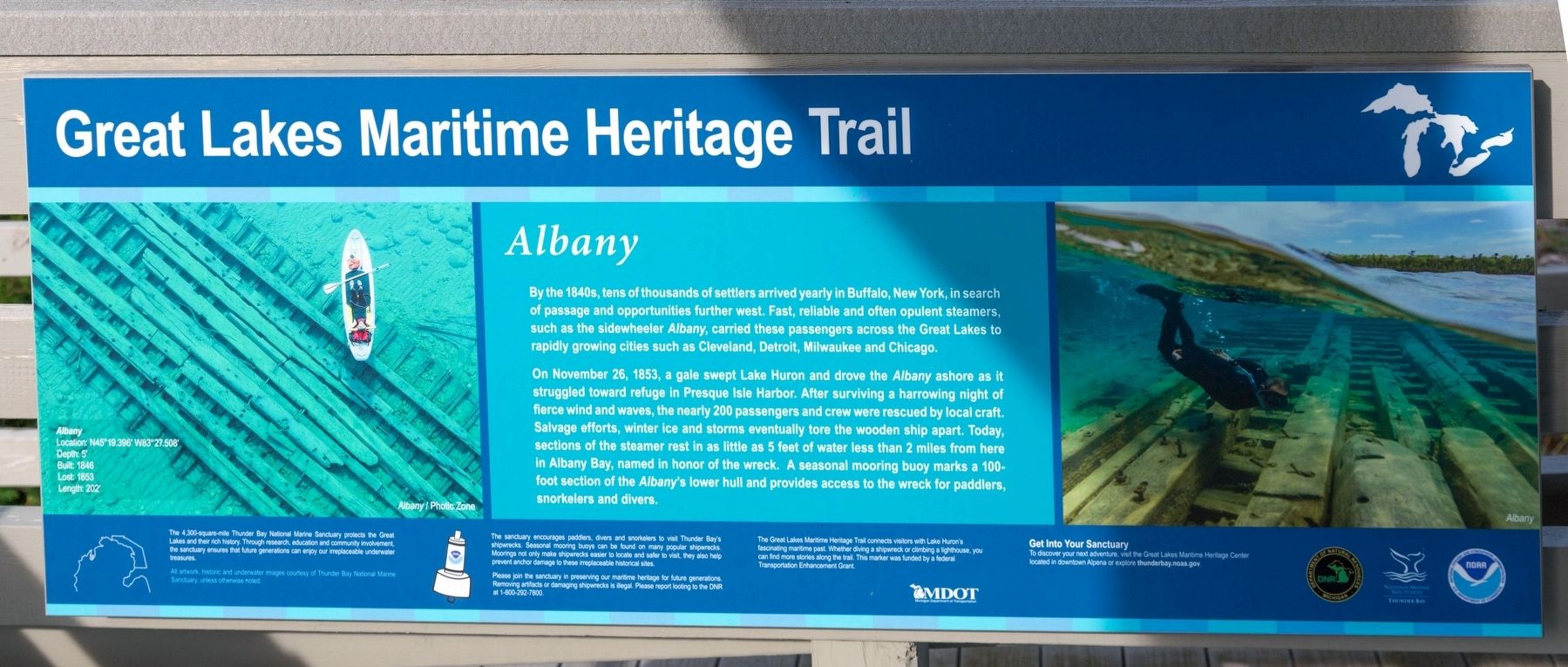 <i>Albany</i> Marker image. Click for full size.