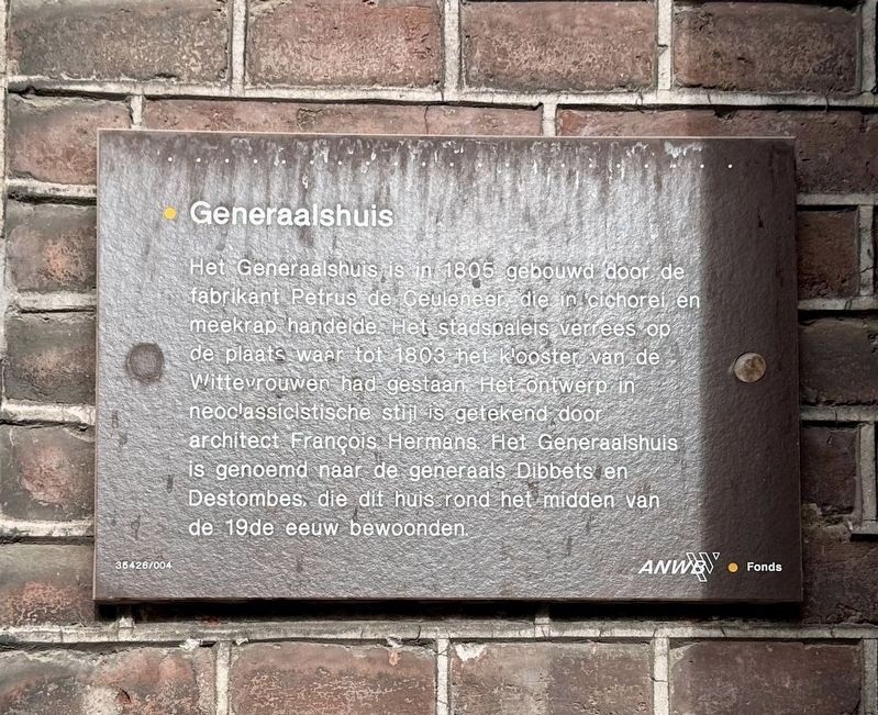 Generaalshuis / General House Marker image. Click for full size.