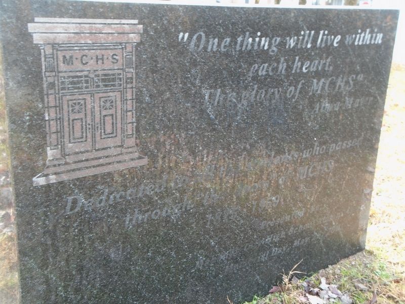 Mahanoy City High School Marker image. Click for full size.
