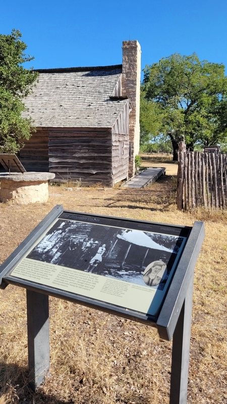 The Johnson Cabin and Marker image. Click for full size.