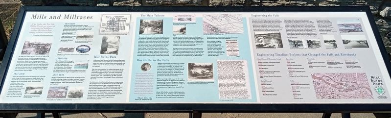 Mills and Millraces Marker image. Click for full size.