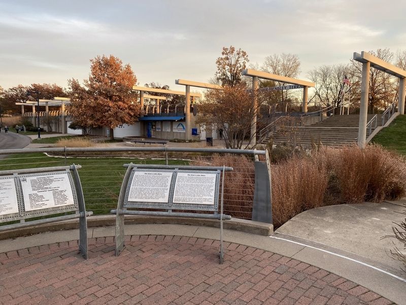 The Gray's Lake Story Marker image. Click for full size.