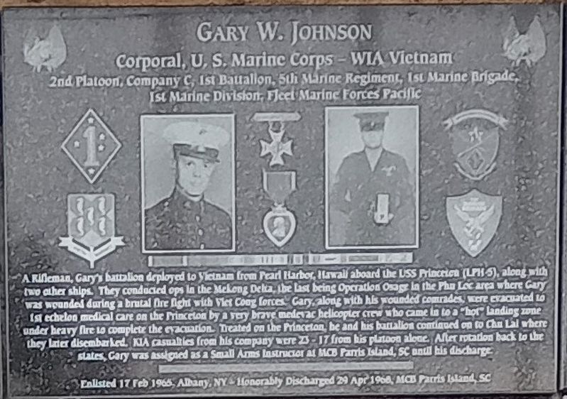 Gary W. Johnson Marker image. Click for full size.