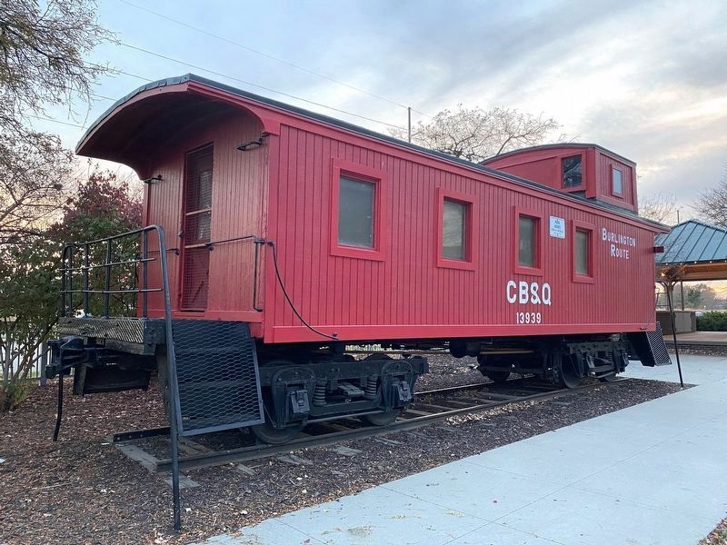 Train Caboose in Railroad Park image. Click for full size.