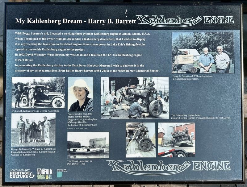My Kahlenberg Dream - Harry B. Barrett Marker image. Click for full size.