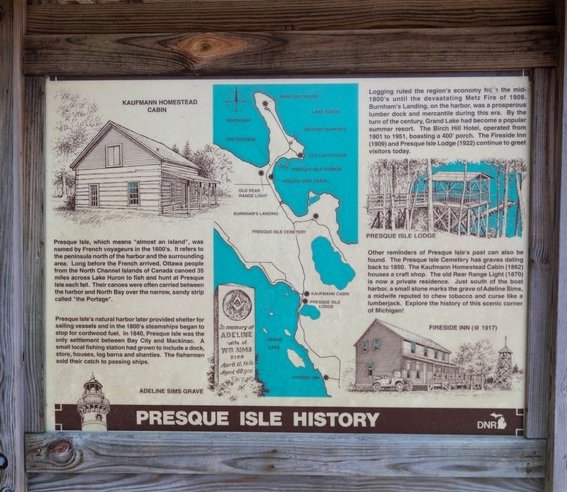 Presque Isle History Marker image. Click for full size.