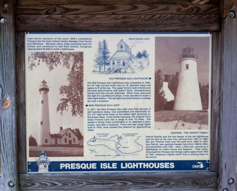 Presque Isle Lighthouses Marker image. Click for full size.