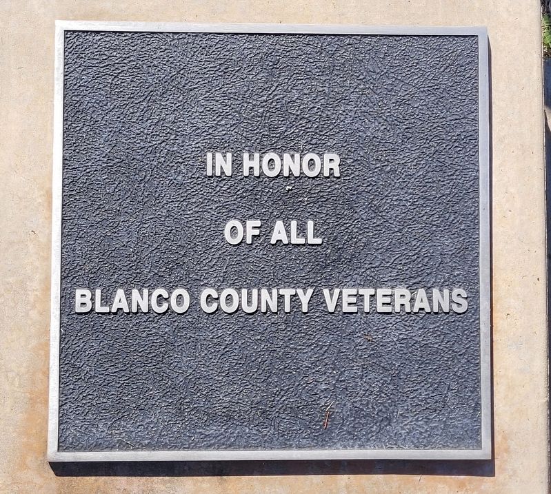 Blanco County Veterans Memorial image. Click for full size.