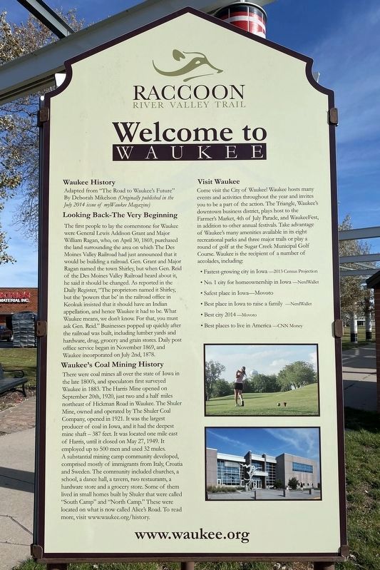 Welcome to Waukee Marker, Side One image. Click for full size.