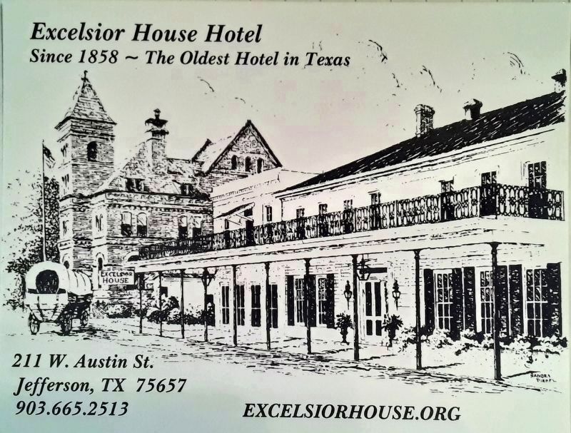 Excelsior House postcard image. Click for full size.