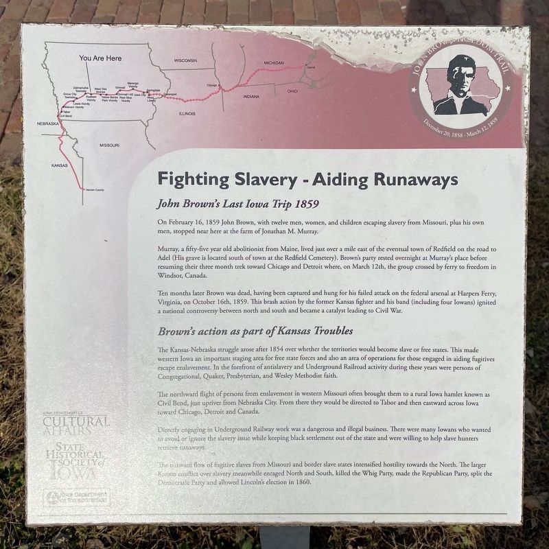 Fighting Slavery - Aiding Runaways Marker image. Click for full size.