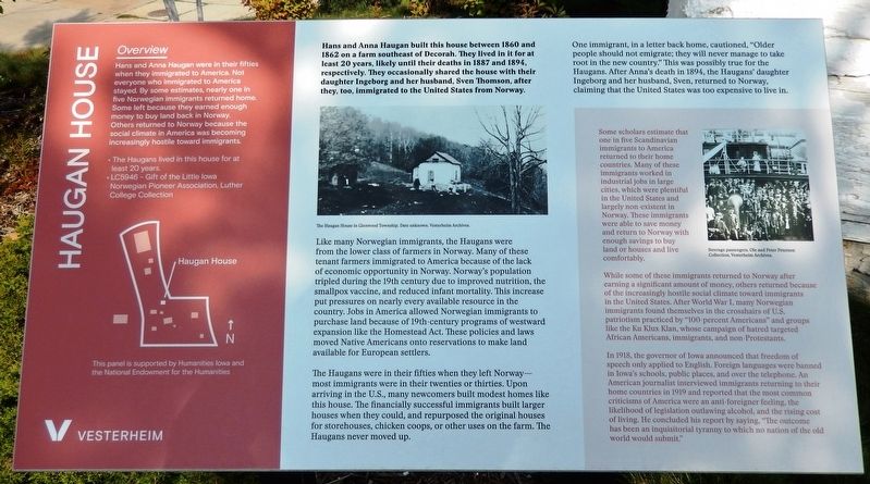 Haugan House Marker image. Click for full size.
