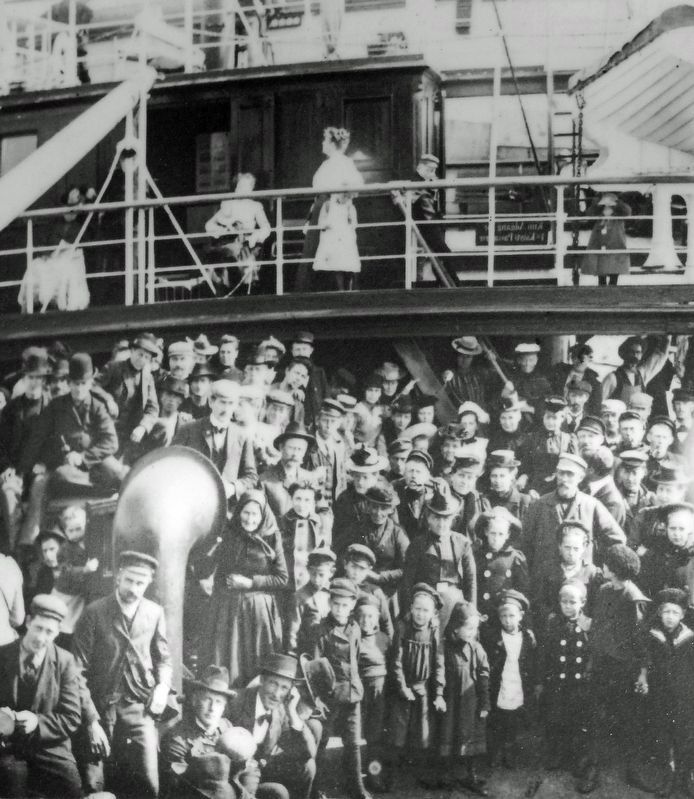 Marker detail: Steerage Passengers image. Click for full size.
