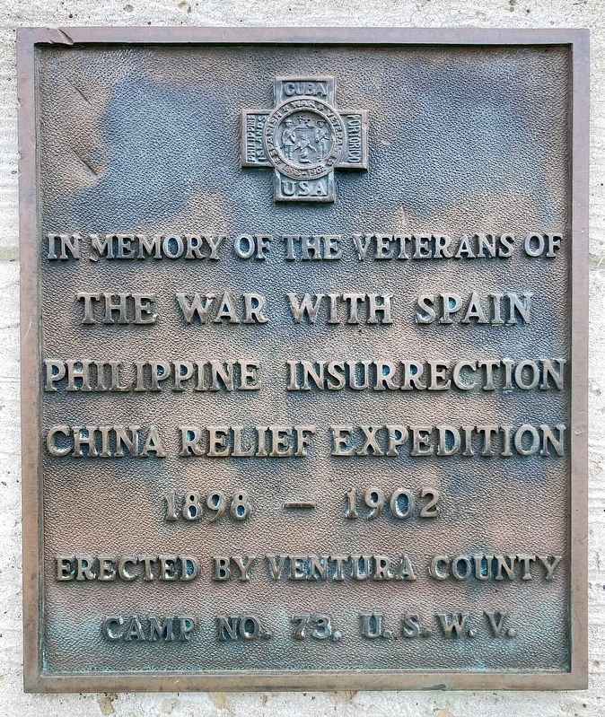 Ventura Veterans Memorial. Click for full size. Ventura Veterans Memorial image. Click for full size.