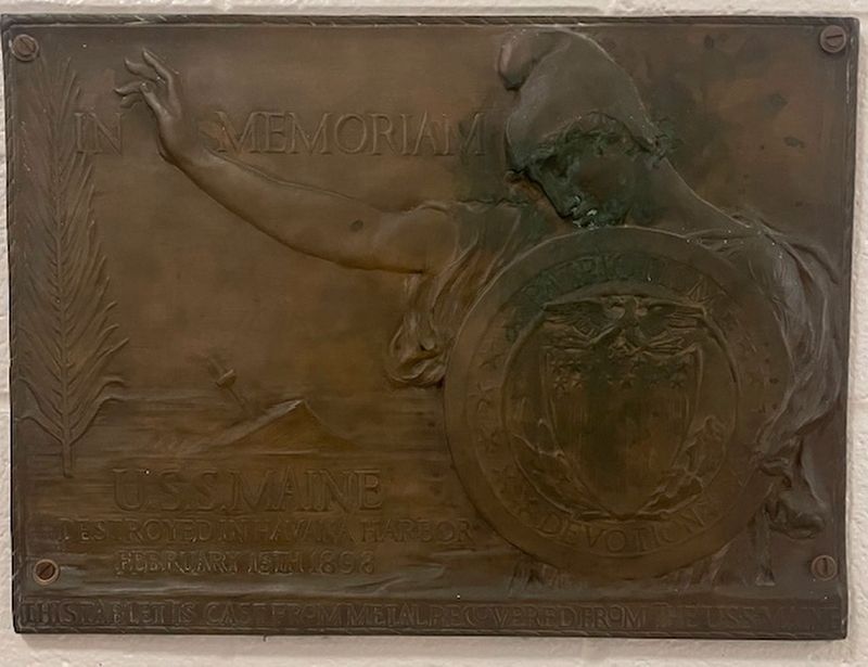U.S.S. Maine Memorial Marker. Click for full size. U.S.S. Maine Memorial Marker image. Click for full size.