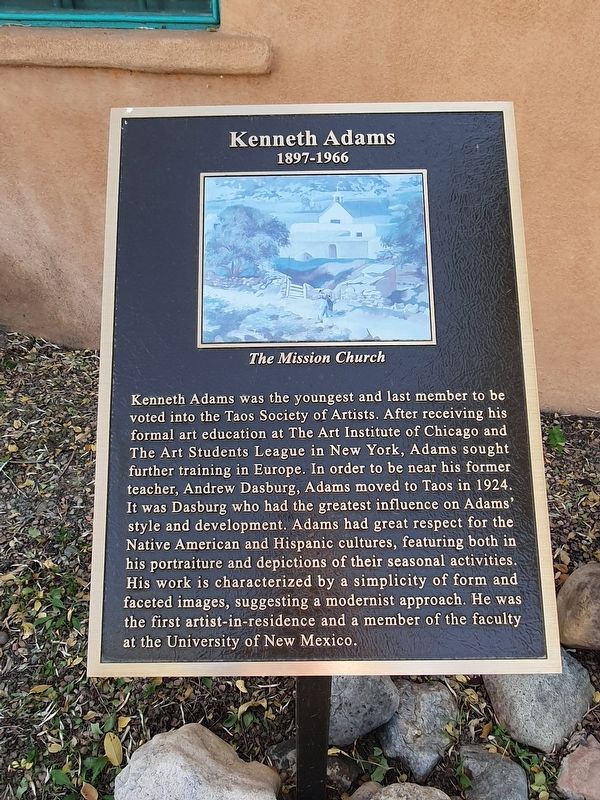 Kenneth Adams Marker image. Click for full size.