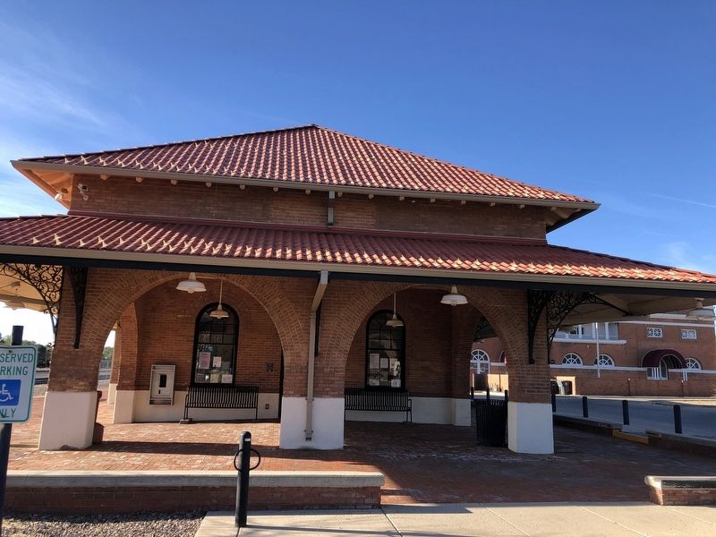 Atchison, Topeka & Santa Fe Railway Company Depot Marker image. Click for full size.