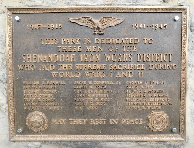 Shenandoah World War I & II Memorial image. Click for full size.