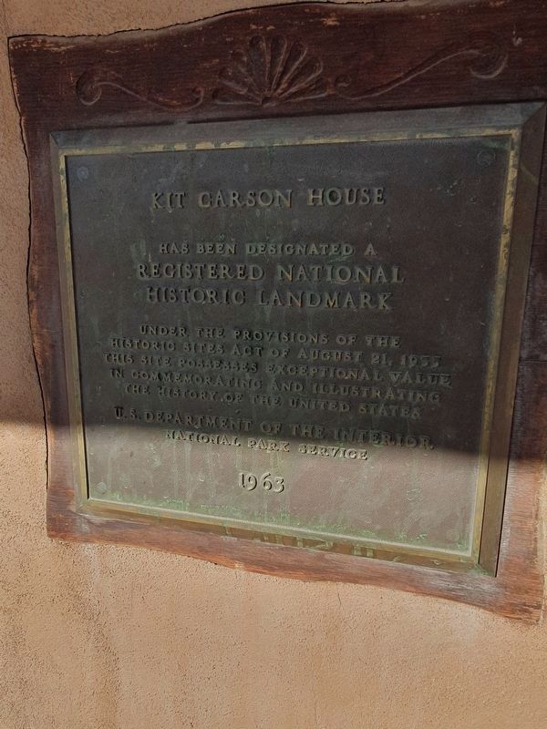 Nearby Kit Carson House Registered National Historic Landmark Marker image. Click for full size.